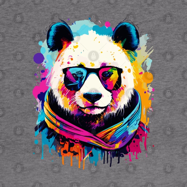 Panda Colourful - Cute Panda Bear by BigWildKiwi